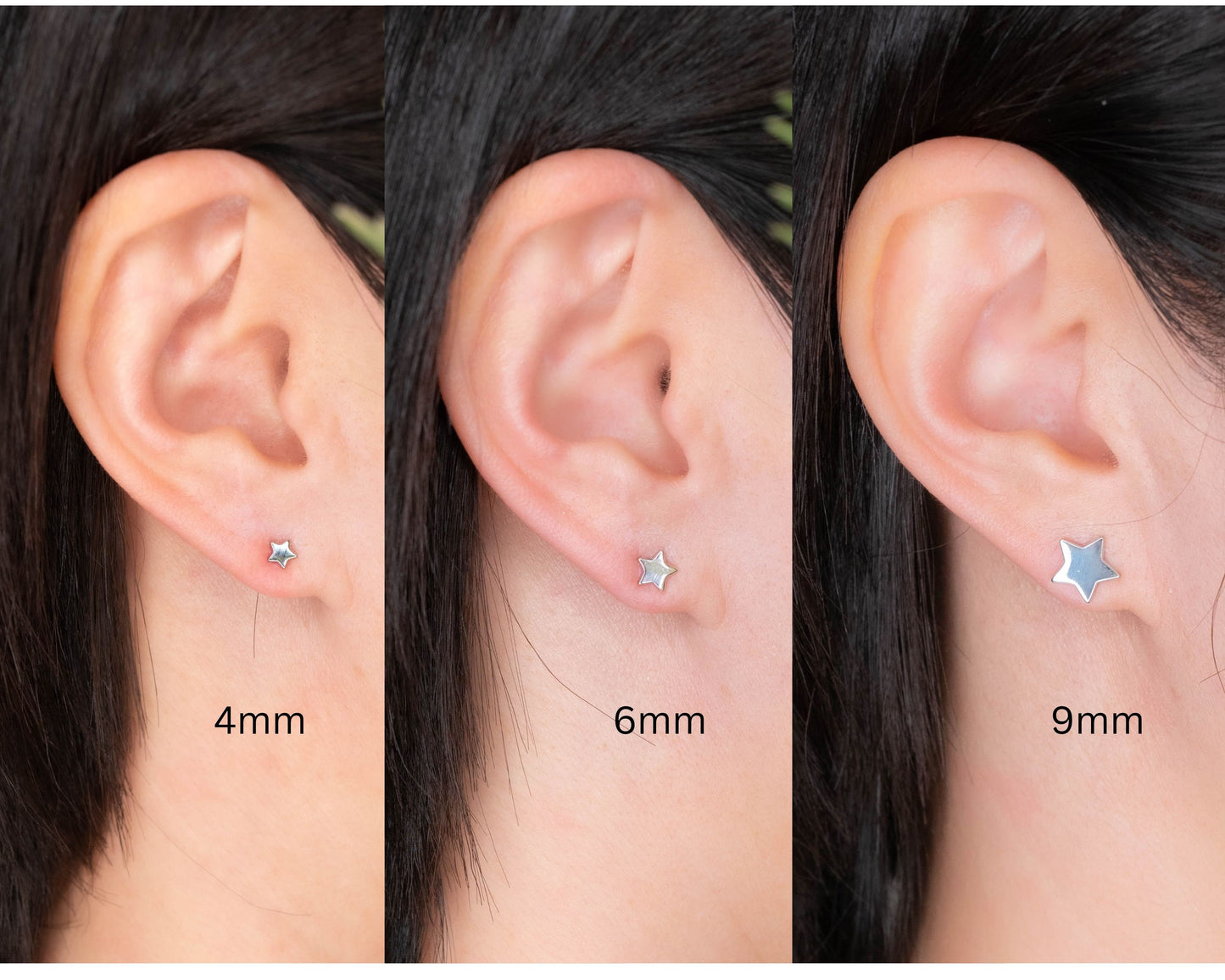 Star stud earrings