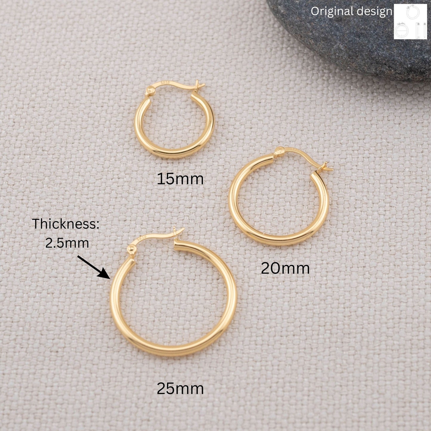 Small medium large hoop
