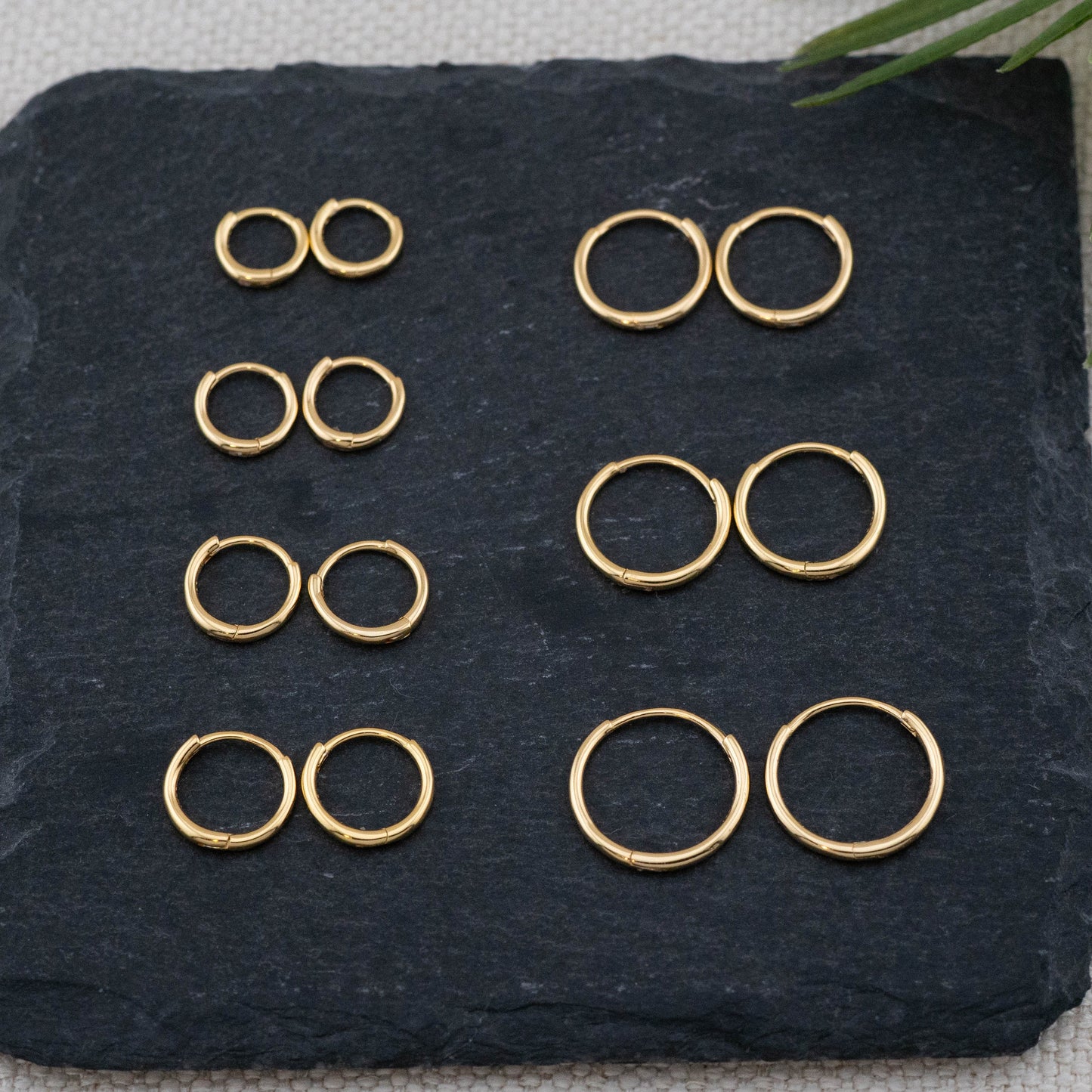 Tiny hoop earrings set of 2 or 3 pairs