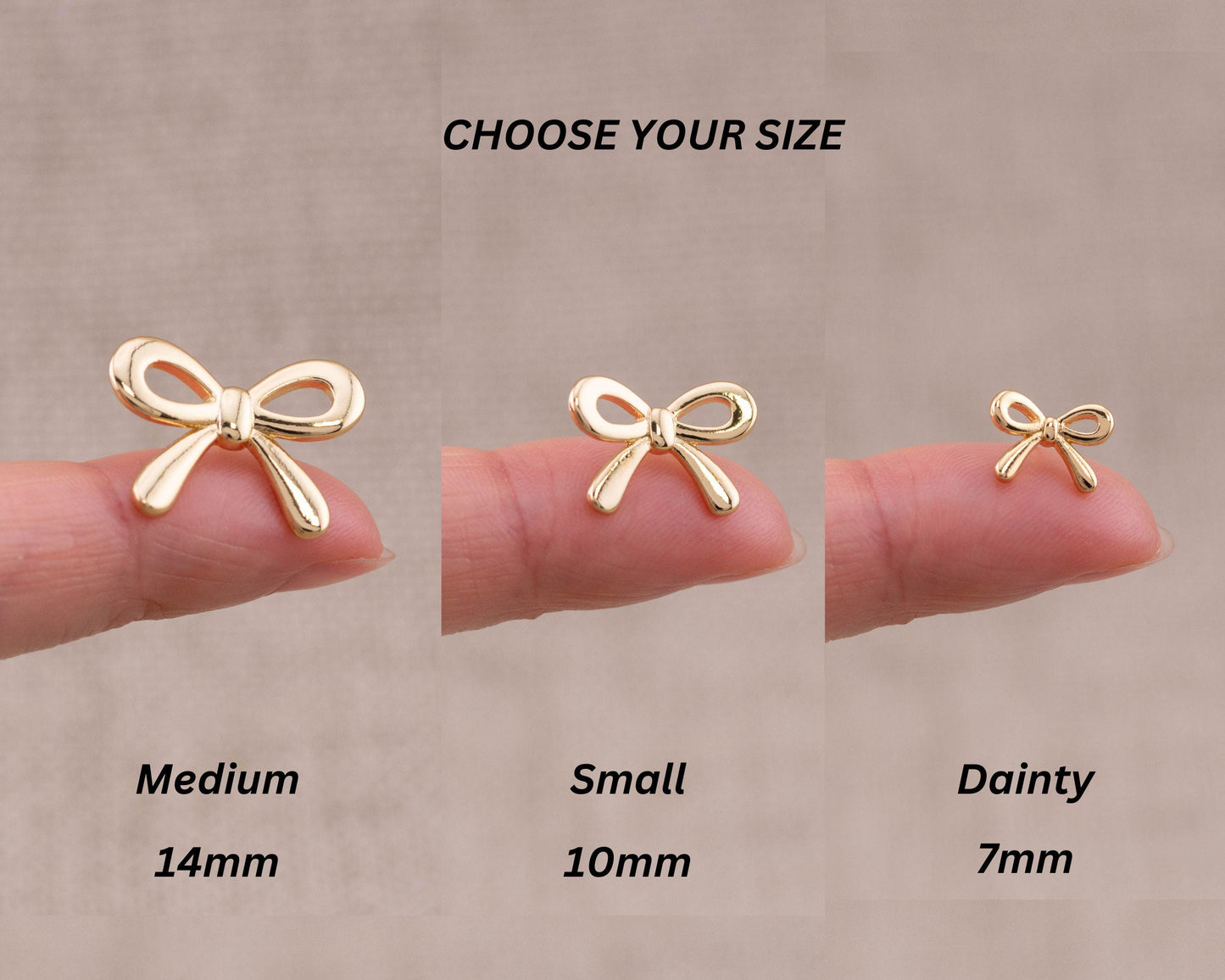 Bow earrings