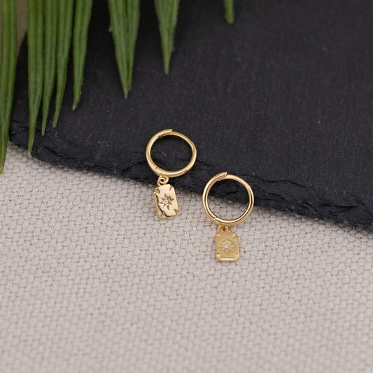 Sun earrings dangle