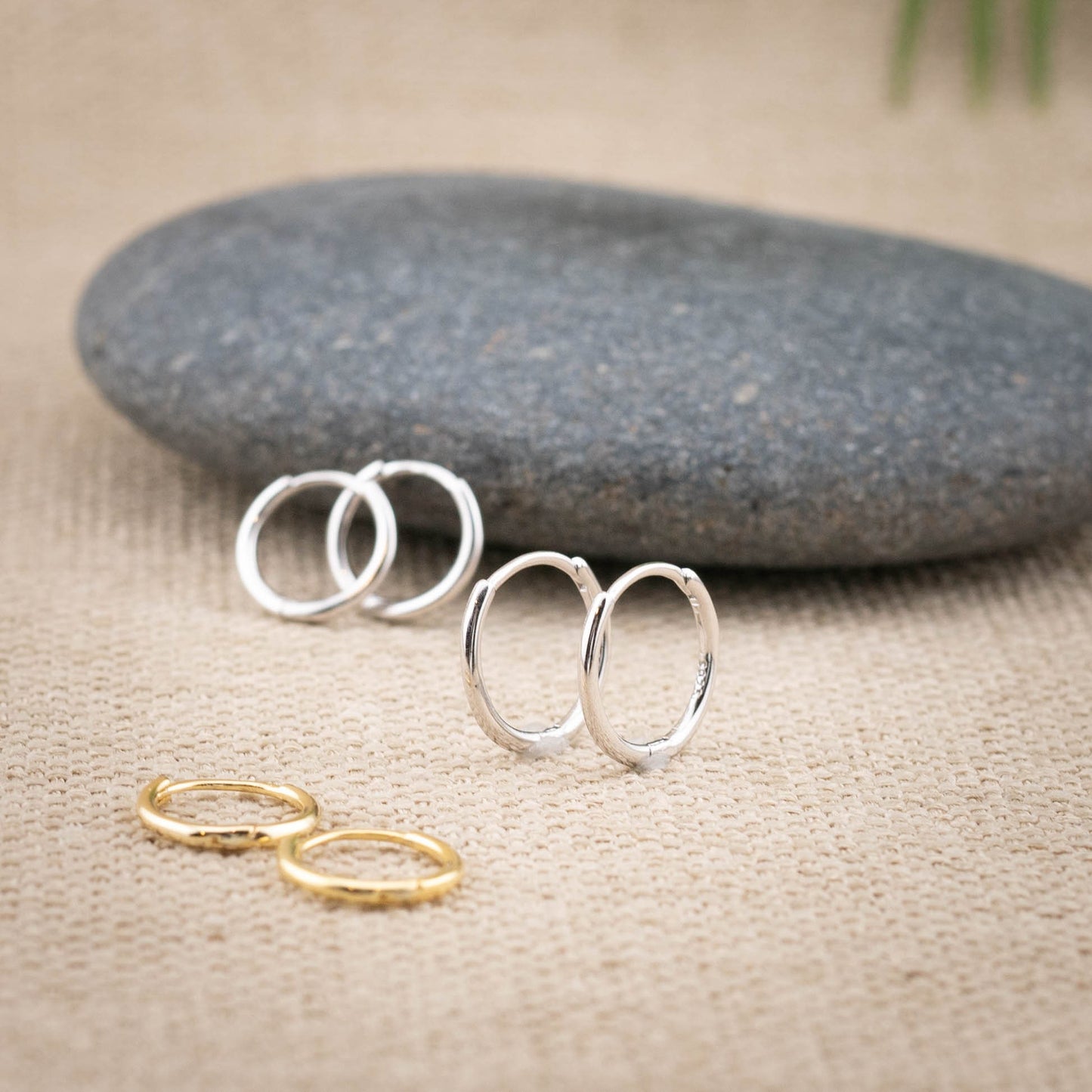 Tiny hoop earrings set of 2 or 3 pairs