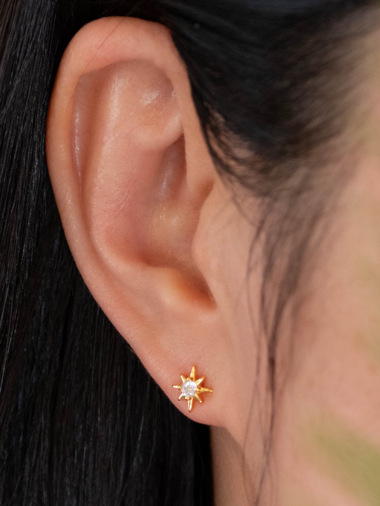 Celestial small tiny earrings stud