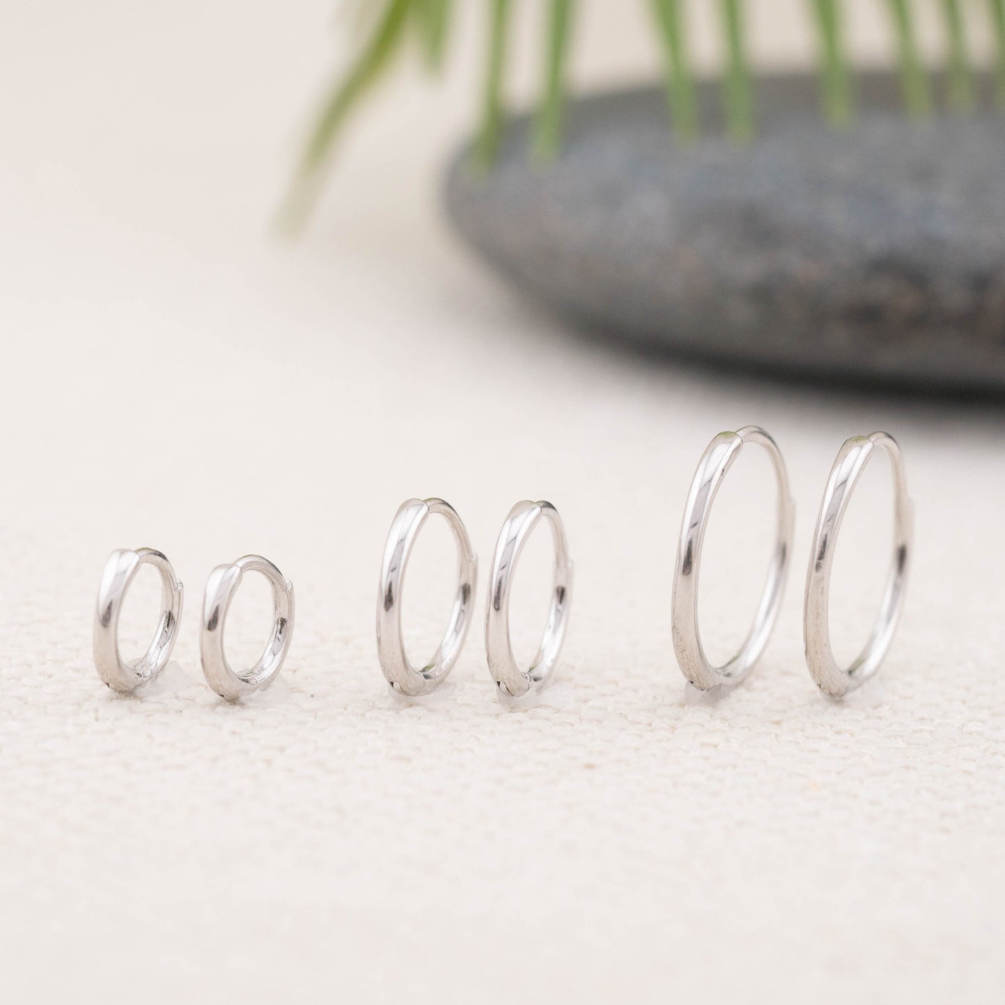 Tiny hoop earrings set of 2 or 3 pairs
