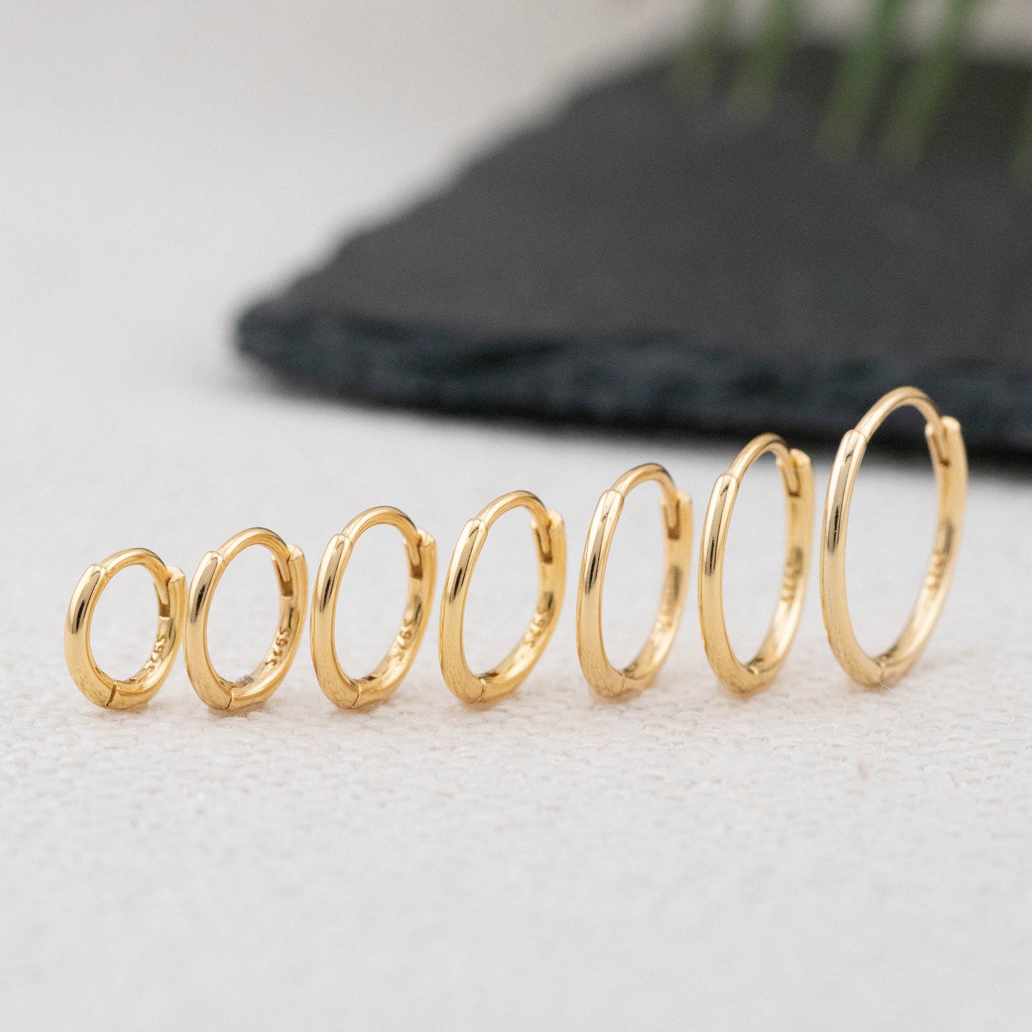 Tiny hoop earrings set of 2 or 3 pairs