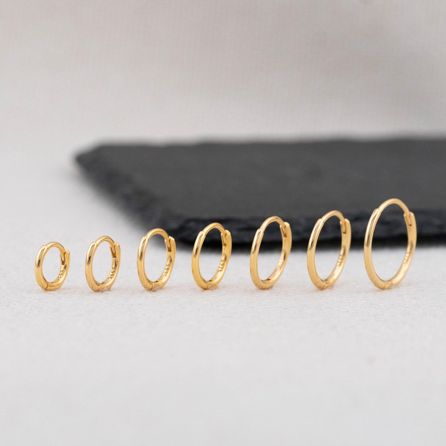 Tiny huggie earrings set 2 or 3 pairs