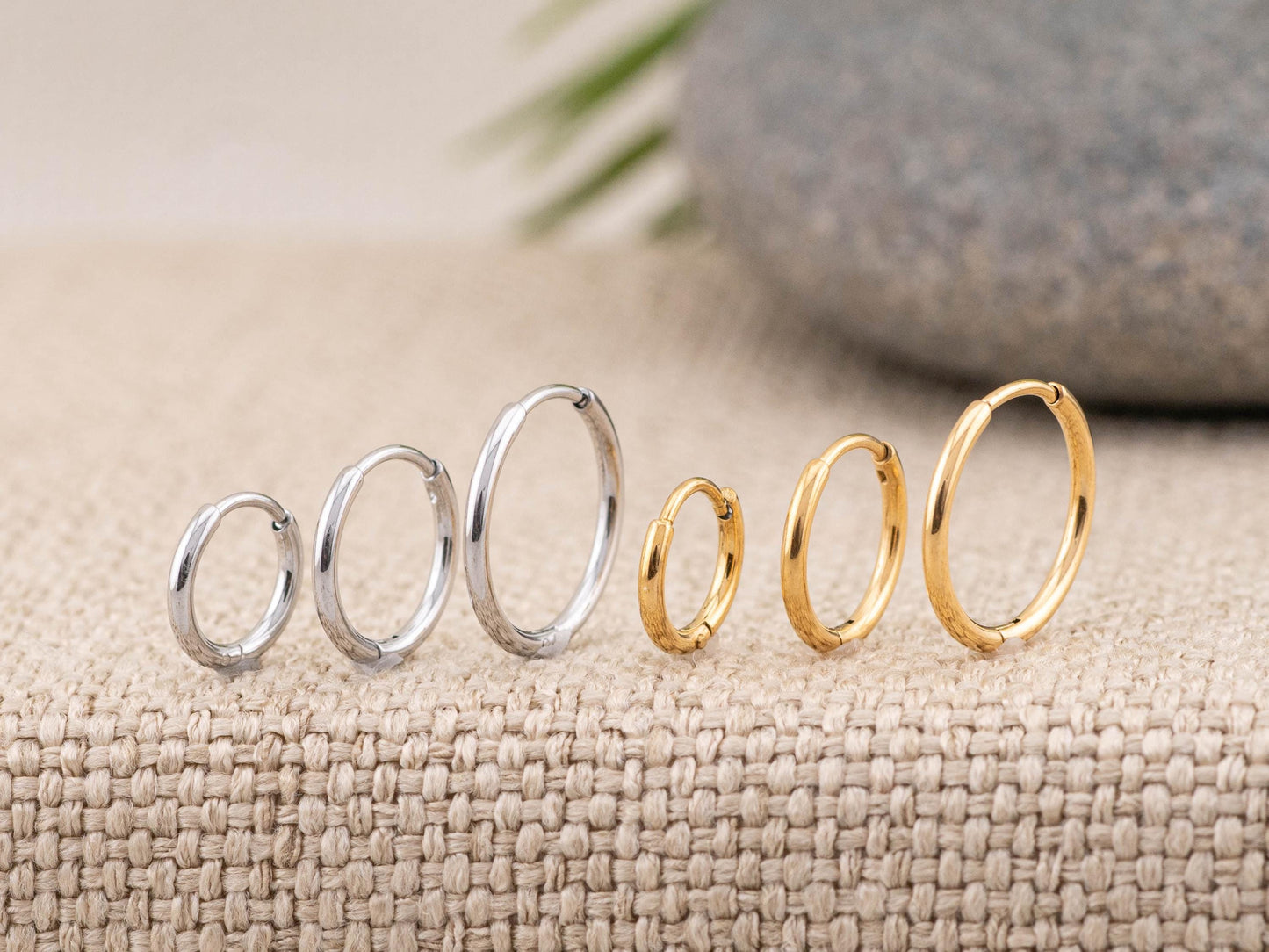 Tiny cartilage huggy set 2 or 3 pairs hoop