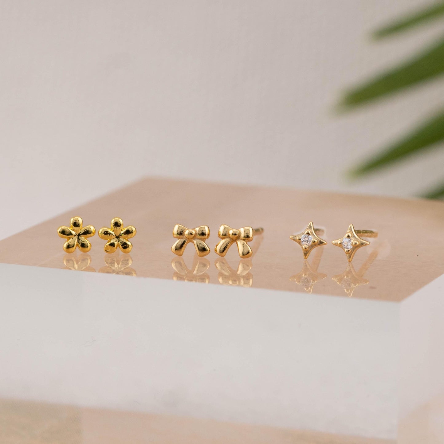 Tiny studs lover 3 PAIRS stud earring set